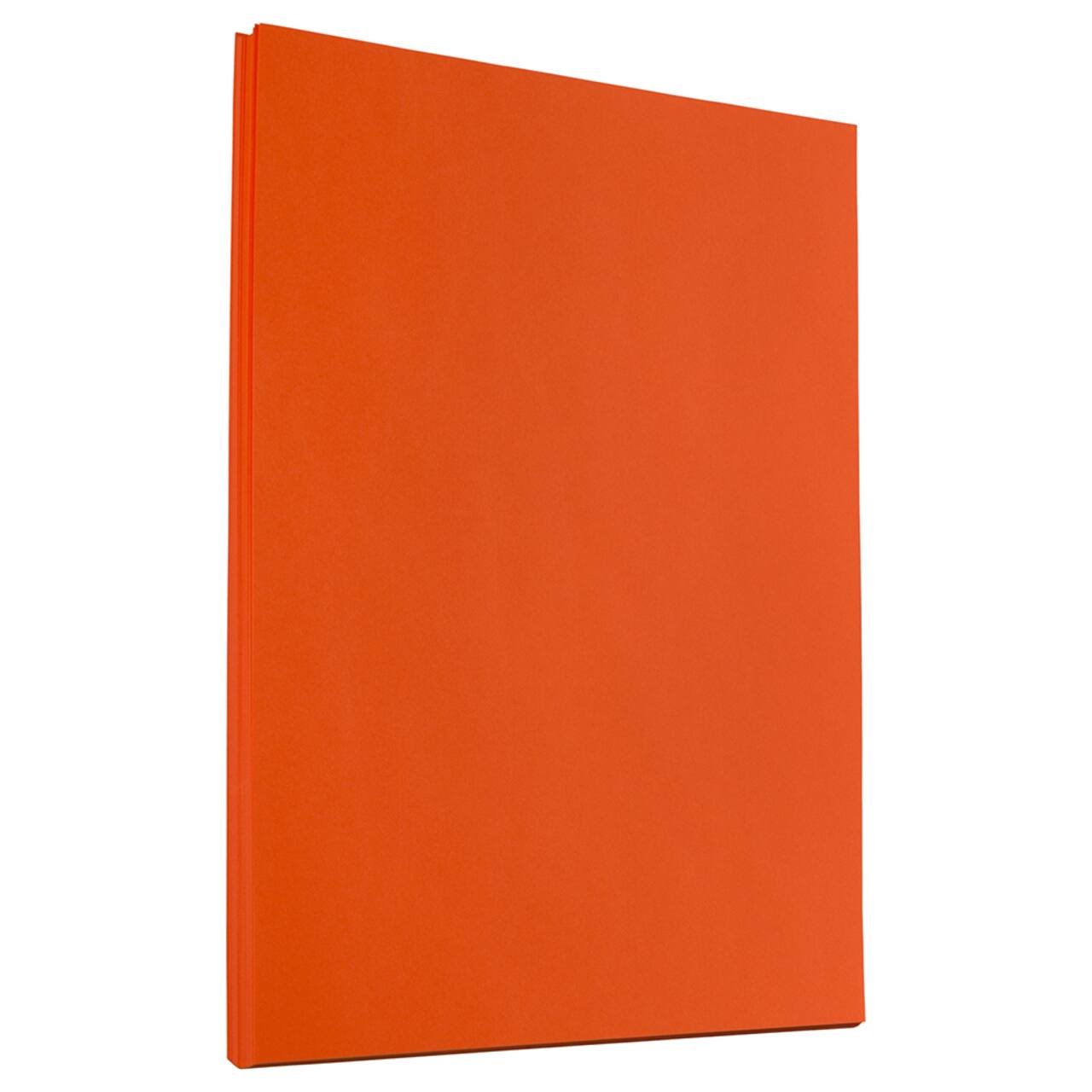 JAM Paper Orange 8.5" x 11" 24lb. Recycled Paper Pack, 500 Sheets